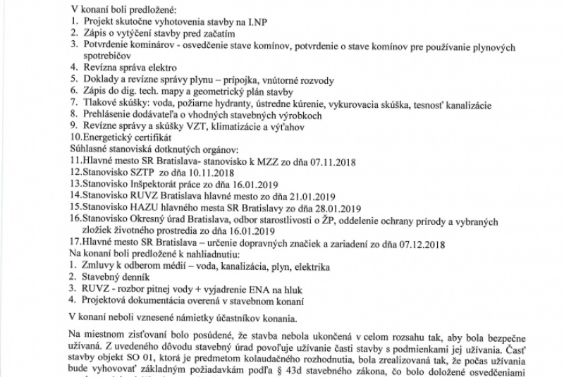 Kolaudácia k administratívnej časti projektu.